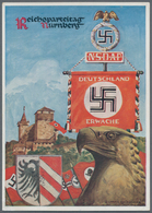 Ansichtskarten: Propaganda: 1936 Nürnberg Reichsparteitag / Nuremberg Rally Day Propaganda Card, Use - Partis Politiques & élections