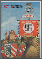 Ansichtskarten: Propaganda: 1936 Nuernberg Reichsparteitag / Nuremberg Rally Day Propaganda Card Sho - Partis Politiques & élections