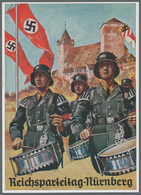 Ansichtskarten: Propaganda: 1936 Very Scarce Original SS Propaganda Card From The 1936 Nuernberg Rei - Partis Politiques & élections