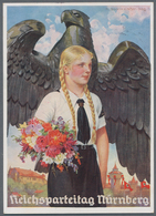 Ansichtskarten: Propaganda: 1937, Propaganda Card With HJ Hitler Jugend - Bund Deutscher Maedel (HJ - Partis Politiques & élections