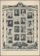 Ansichtskarten: Propaganda: 1937 Ca., "Die Helden Des 9. November 1923 Und Ihr Habt Doch Gesiegt!", - Parteien & Wahlen