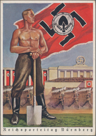 Ansichtskarten: Propaganda: 1938. Propaganda Card Of Reichsarbeitdienst (RAD) Man With Planted Shove - Political Parties & Elections