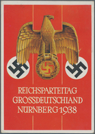 Ansichtskarten: Propaganda: 1938, "REICHSPARTEITAG GROSSDEUTSCHLAND NÜRNBERG 1938", Farbige Propagan - Parteien & Wahlen