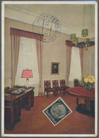 Ansichtskarten: Propaganda: 1938, MÜNCHEN, Braunes Haus Empfangsraum Des Führers, Postalisch Gelaufe - Political Parties & Elections