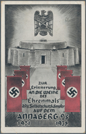 Ansichtskarten: Propaganda: 1938, ANNABER Oberschlesien "Zur Erinnerung An Die Weihe Des Ehrenmals D - Parteien & Wahlen