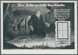 Ansichtskarten: Propaganda: 1938. Der Jude Verlässt Das Ghetto / The Jew Escapes The Ghetto: 3rd Rei - Political Parties & Elections