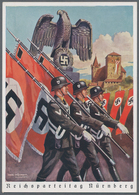 Ansichtskarten: Propaganda: 1938 SS Vorbeimarsch, Parteitags-Sonderstempel. Rally Cancel. Propaganda - Parteien & Wahlen
