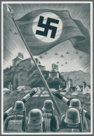 Ansichtskarten: Propaganda: 1938. Deutscher Treugruss Aus Kufstein / True German Greetings From Kufs - Parteien & Wahlen