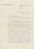 Ansichtskarten: Propaganda: 1938, Brief Mit Original-Unterschrift Der Reichsärzteführer Mit Sehr Int - Parteien & Wahlen