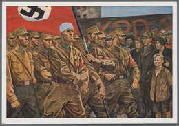 Ansichtskarten: Propaganda: 1938. Scarce Sturmabteilung (Brownshirts) Marching Strong In The Face Of - Parteien & Wahlen