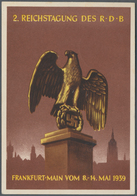 Ansichtskarten: Propaganda: 1939, FRANKFURT, 2. Reichstagung Des R.D.B., Postalisch Gelaufen Mit Ent - Partis Politiques & élections