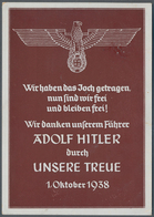 Ansichtskarten: Propaganda: 1939, "Wir Danken Unserem Führer ADOLF HITLER", Propagandakarte Gebrauch - Parteien & Wahlen