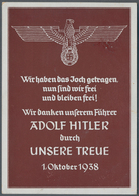 Ansichtskarten: Propaganda: 1939, "Wir Danken Unserem Führer ADOLF HITLER", Propagandakarte Gebrauch - Political Parties & Elections