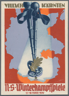 Ansichtskarten: Propaganda: 1939. N.S. Winterkampfspiele 17.-19. Feb 1939, Villach, Kärnten. Selten - Partis Politiques & élections