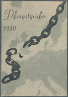 Ansichtskarten: Propaganda: 1940, "Pfingstgrüße 1940", Feldpostkarte Postalisch Gelaufen Mit Beschni - Parteien & Wahlen