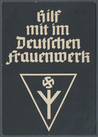 Ansichtskarten: Propaganda: 1940 Ca, NS-Frauenschaft / Deutsches Frauenwerk "Hilft Mit Im Frauenwerk - Political Parties & Elections