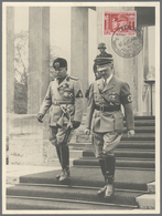 Ansichtskarten: Propaganda: 1941, "HITLER Und MUSSOLINI" Original Pressefoto Photo Hoffmann München - Parteien & Wahlen