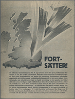 Ansichtskarten: Propaganda: 1944. Original WWII Propaganda Flugblatter / Leaflet About The V1 Attack - Parteien & Wahlen