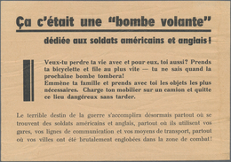 Ansichtskarten: Propaganda: 1944, V1-flown Leaflet For The Belgians As The Allies Flooded Over The C - Parteien & Wahlen