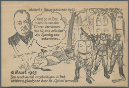 Ansichtskarten: Propaganda: 1945, Anti-NS, Leporello Mit 5 Karten Niederlande, Alle Ungebraucht Und - Parteien & Wahlen