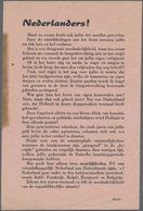 Ansichtskarten: Propaganda: 1945. "Nederlanders!" - (SK) 615/H 6 - Date Of The Find: Early 1945 - Si - Parteien & Wahlen