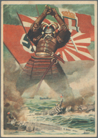 Ansichtskarten: Propaganda: Italien: "Japanischer Samurai Versenkt Feindliche Schiffe", Seltene Ital - Parteien & Wahlen