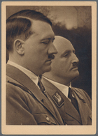 Ansichtskarten: Propaganda: Early Donation Propaganda Card Showing Adolf Hitler And Virulent Anti-Se - Parteien & Wahlen