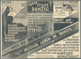Ansichtskarten: Propaganda: Deutsche Leben In Danzig: Seltene Karte In Einwandfreier Erhaltung ÷ 3rd - Parteien & Wahlen