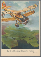 Ansichtskarten: Propaganda: "Durch Luftsport Zur Fliegenden Nation /: Advertising Card For The Germa - Parteien & Wahlen