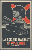 Ansichtskarten: Propaganda: SS Walloon Brigade Recruitment Postcard, Unused, In Top Condition. - Parteien & Wahlen
