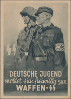 Ansichtskarten: Propaganda: A Scarce Waffen SS Recruiting Propaganda Card For The Hitler Youth -- De - Parteien & Wahlen