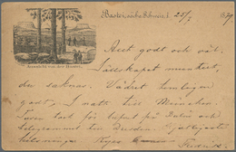 Ansichtskarten: Vorläufer: 1879, BASTEI, Vorläuferkarte 10 Pf. Adler Als Privatganzsache Mit R3 BAST - Ohne Zuordnung