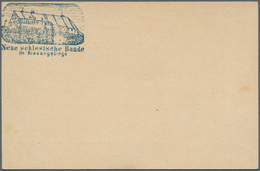 Ansichtskarten: Vorläufer: 1880 (ca). Privat-Postkarte 5 Pfge Violett Ziffer Mit Bläulicher Abb. Rs. - Zonder Classificatie