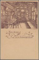 Ansichtskarten: Vorläufer: 1885,ca. NÜRNBERG, "Viele Grüsse Aus Dem Bratwurstglöcklein!", Vorläuferk - Zonder Classificatie