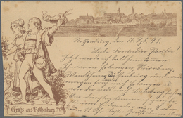 Ansichtskarten: Vorläufer: 1893, ROTHENBURG Ob Der Tauber, Vorläuferkarte Verlag Scheiner Nr. 45, Ve - Zonder Classificatie