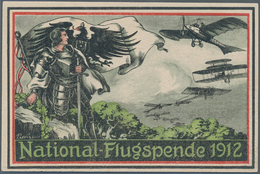 Ansichtskarten: Motive / Thematics: FLUG, "Nationale-Flugspende 1912" Prinz Heinrich Von Preußen, Ko - Autres & Non Classés