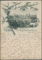 Ansichtskarten: Bayern: GÖSSWEINSTEIN (alte PLZ 8556), Frühe Karte, Postalisch Gelaufen 1896 Mit Lei - Sonstige & Ohne Zuordnung