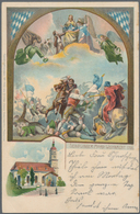 Ansichtskarten: Bayern: Um 1910, Seltene Originalzeichnung "Sendlinger Mord-Weuhnacht" Als Vorlage F - Autres & Non Classés