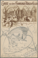 Ansichtskarten: Hamburg: HAMBURG, "Gruss Aus Dem Hamburger Börsen-Keller Weinhandlung Johs Koll" Pos - Autres & Non Classés