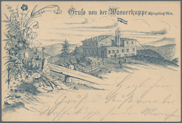 Ansichtskarten: Hessen: WASSERKUPPE (alte PLZ 6416), Frühe Ansichtskarte Postalisch Gelaufen 1896 In - Autres & Non Classés