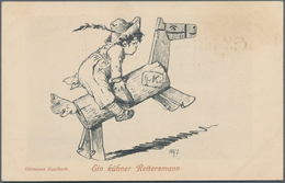 Ansichtskarten: Künstler / Artists: KAULBACH, Hermann (1846-1909), Deutscher Maler Der Münchner Schu - Ohne Zuordnung