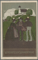 Ansichtskarten: Künstler / Artists: MÜNCHNER KÜNSTLERFESTE 1907/1923, Sehenswertes Lot Mit 11 Unters - Non Classés