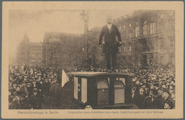Ansichtskarten: Politik / Politics: BERLIN REVOLUTION 1919, Kleine Garnitur Mit 27 Historischen Ansi - Persönlichkeiten