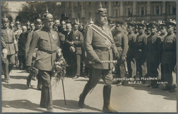 Ansichtskarten: Politik / Politics: HINDENBURG In München 1922, Partie Mit 22 Echtfotokarten, Alle U - Personnages
