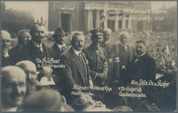 Ansichtskarten: Politik / Politics: LANDESSCHIESSEN DER EINWOHNER-WEHR BAYERN 1920, München Königspl - Personnages