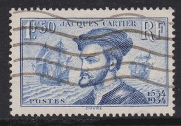 FRANCE 1934:  J. Cartier, Oblitéré - Other & Unclassified