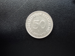 RÉPUBLIQUE FÉDÉRALE ALLEMANDE : 50 PFENNIG   1966 G   KM 109.1    SUP - 50 Pfennig