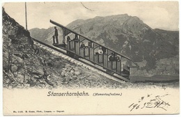 STANSERHORNBAHN (Momentaufnahme) Standseil-Bahn Gel. 1903 V. Stans - Stans