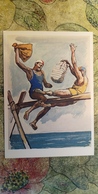 Regional Game, OLD USSR Postcard  - Sweden - Gotland Island  - National Game Pillow Fighting  - - 1981 - Regionale Spelen