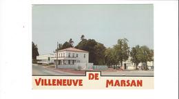 VILLENEUVE DE MARSAN   VUE  GENERALE LA MAIRIE ET LES ALLEES    *****  RARE  A  SAISIR  ***** - Villeneuve De Marsan